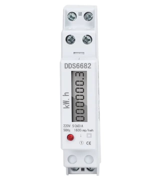 Single Phase DIN Rail Energy Meter view 2