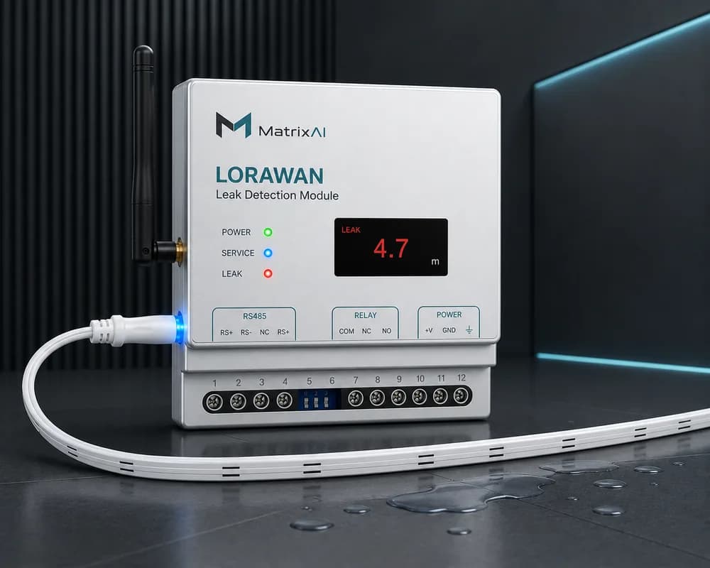 Water Leak Detection LoRaWAN Device — LoRaWAN Water Metering & Leak Detection